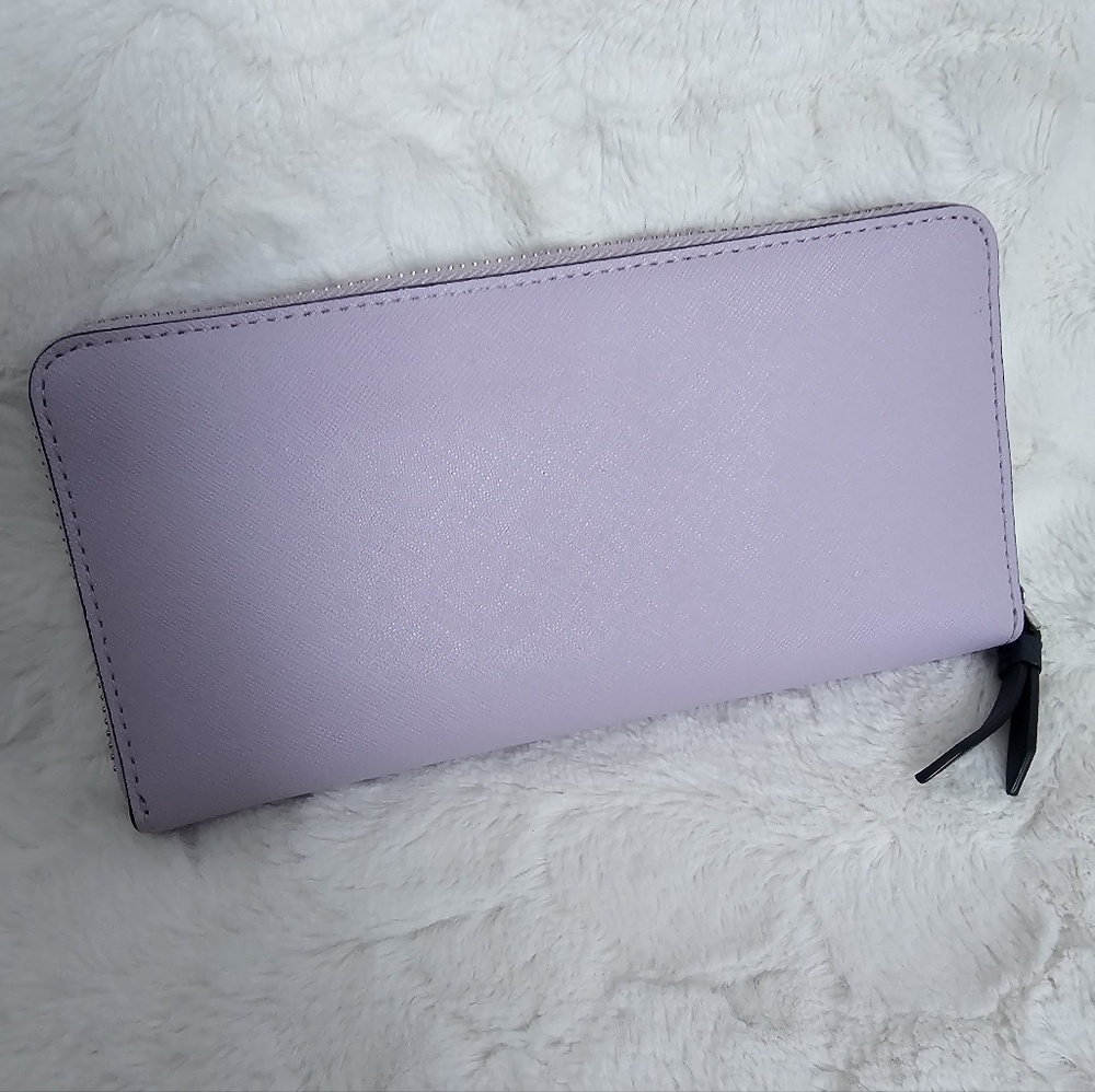 Kate Spade Cameron Medium Lavender Satchel AND Large Continental Wallet Set ♠ - Picture 11 of 16